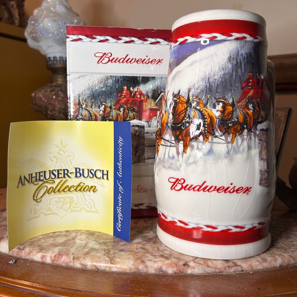 Budweiser Stein 2010 Dashing Through The  Snow